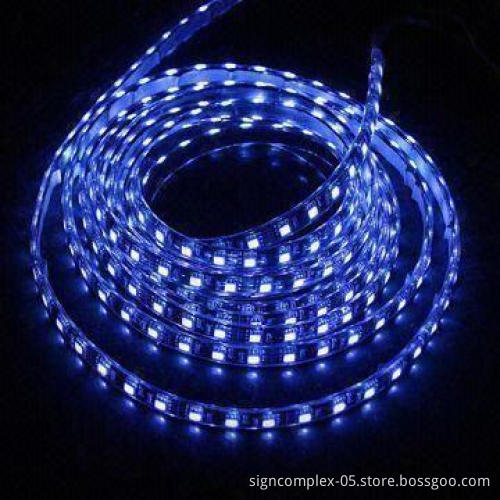 Waterproof Flexible SMD LED Strip Light with High Light Output and 120 Degrees Beam Angle